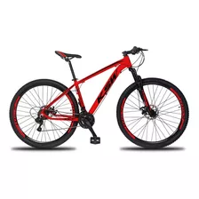 Mountain Bike Ksw Xlt 100 Aro 29 21 27v Freios De Disco Hidráulico Câmbios Shimano Altus Y Shimano Alivio Cor Vermelho/preto