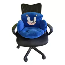 Sonic Sillon De Peluche Infantil Sofa Acolchonado Puff 