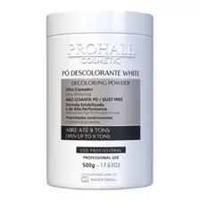 Pó Descolorante White Prohall 500g Dust Free Até 9 Tons