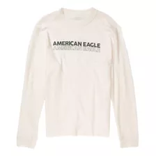 Playera American Eagle Casual Con Manga Larga Para Hombre 