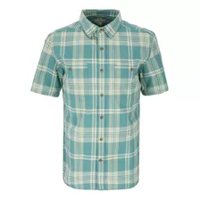 Camisa Con Manga Corta Tahoe Melange De Hombre Verde