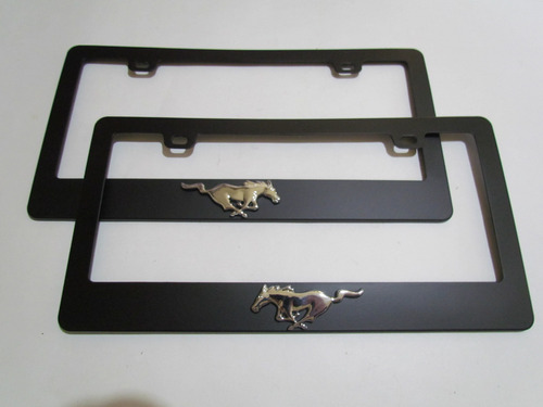 2 Porta Placas Portaplacas Ford Mustang Emblema Accesorio Foto 6