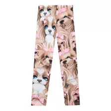 Legging Kukiê Em Fly Tech Estampa De Cachorros