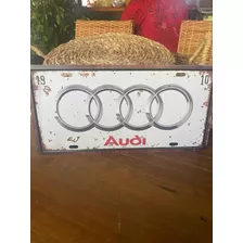 Cartel Matrícula Chapa Vintage Audi Mide 30 X 15