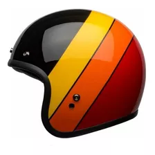 Capacete Bell Custom 500 Riff Black Yellow Orange Red