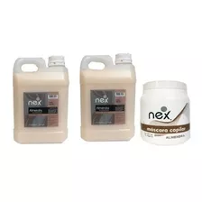 Shampoo + Enjuague + Baño De Crema X 1 Kg Almendra Nex