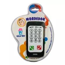 Mordedor Celular Baby Phone Dentição Gengiva Bebe Preto