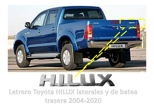 Emblema Letras Toyota Hilux Foto 5