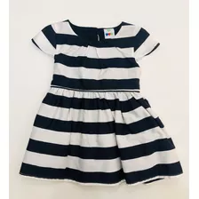 Vestido Infantil Listrado Preto E Branco