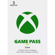 Xbox Game Pass Core Código De 1 Mes Global