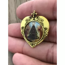 Broche Aparecida Nossa Senhora Aparecida Dourado 