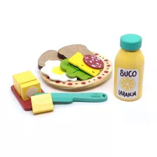 Brinquedo Montessori Comidinhas Kit Lanche