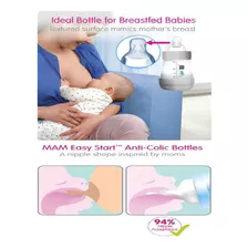 Biberón Mam Baby Easy Start 5oz 2pz Rosa Animales