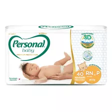 Personal Baby Premium Protection - Tam: Rn/p Com 40 Fraldas Tamanho Recém-nascido (rn)