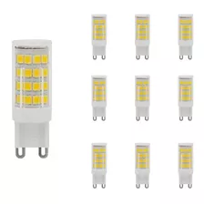 10 Lampada Led Halopin G9 5w Lustres Penden Branco/amarelo Cor Da Luz Branco-quente 52 Leds 110v/220v