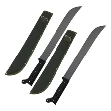 Machete Outdoor Acero Inoxidable Con Funda Pack De 2