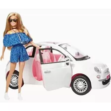 Coche De Barbie Vehiculo Fiat 500 Carro Realista Original