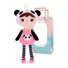 Boneca Pelúcia Com Sacola Metoo Original Keppel Panda 45cm