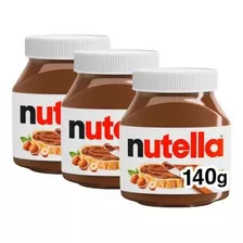Creme De Avelã Nutella Pote Com 140g Kit C/3 Unidades 