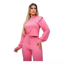 Conjunto Feminino Moletinho Mulher Menina Casual Boutelle