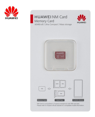 Memoria Huawei Nano Nm Card 128gb 90mb/s Roja