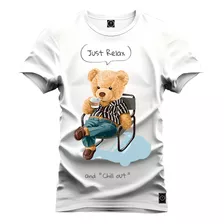 Camiseta Plus Size T-shirt Urso Ralaxado