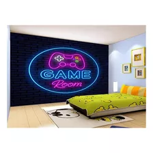 Papel De Parede Salão De Jogos Game Room Joy 7,5m² Jcs112
