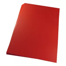 Capa Para Encadernação A4 Vermelho Couro Fundo Pp 0,30 100un