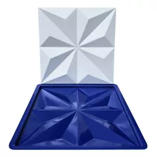 Forma 3d Gesso Cimento Abs Azul London 30x30 Envio Imediato