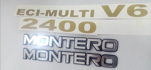 Emblemas Para Mitsubishi Montero 2400 Laterales.  Foto 4