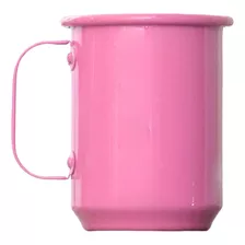 Caneca De Chopp Em Aluminio Rosa Bebê 600ml Para Sublimação