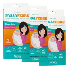 Kit 03un Gel Aderente Compressa Fria Passa Febre Munila