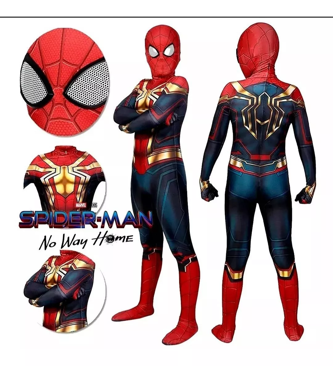 Disfraz Spiderman No Way Home Rojo Y Negro Tienda Fisica