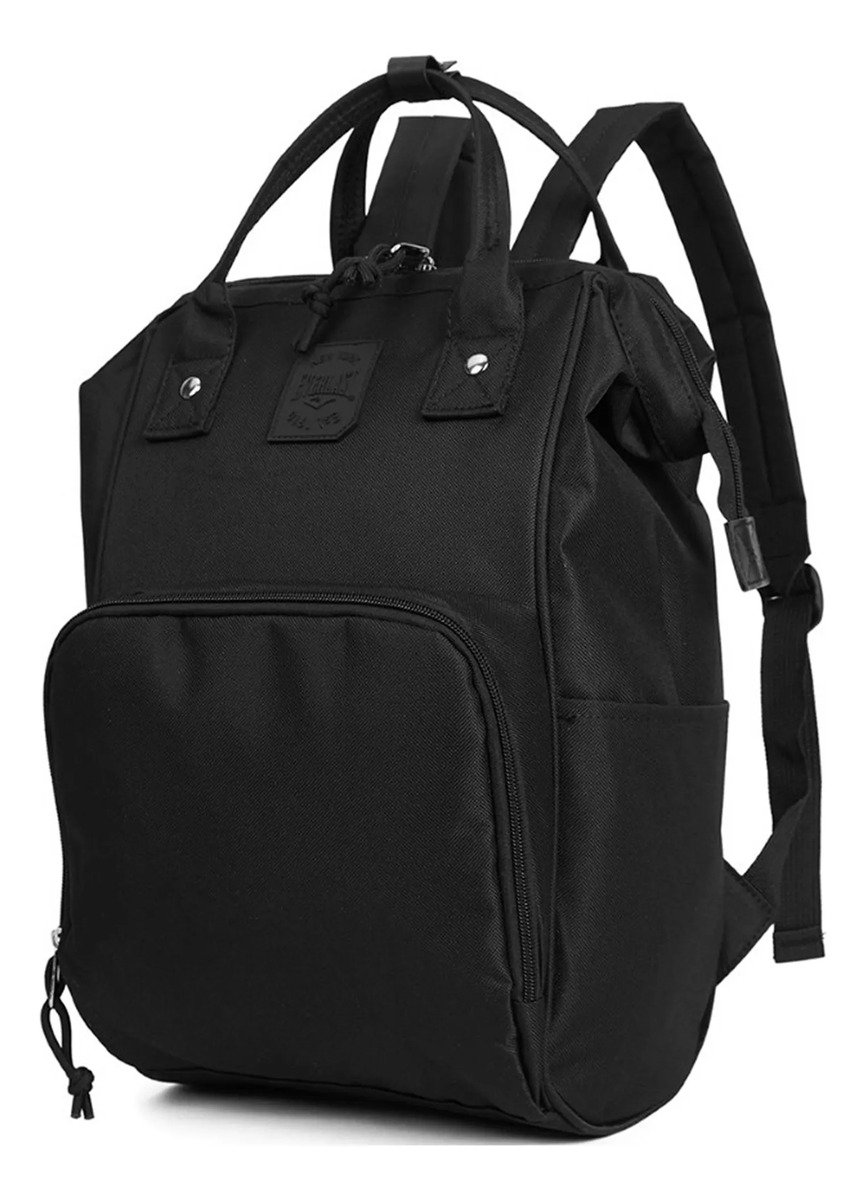 Mochila Cartera Everlast Original Urbana Mujer Boca De Pez Negro