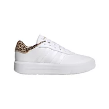 Tenis adidas Court Platform Color Blanco/leopardo - Adulto 3 Mx