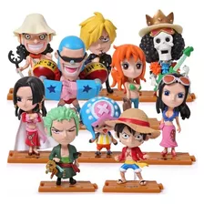 Set 10 Figuras One Piece - Tripulación Sombrero De Paja