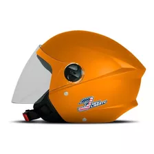 Capacete Para Moto Aberto Pro Tork New Liberty Three Elite Time Orange Elite Tamanho 60 