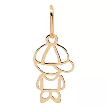 Pingente Menino Ouro 18k 750 Legítimo 1.4 Cm Garantia Eterna