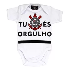 Body De Bebê Corinthians Camisa Roupinha Time Futebol