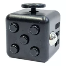 Cubo Relajante Antiestres Negro Con Negro Fidget Cube