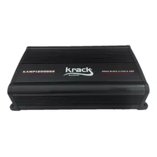 Amplificador Krack 1 Canal Clase D 1000w Rms Kamp1200dg2 Color Negro