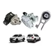 Kit 3 Coxim Motor + Cambio Fiat Toro Jeep Renegade 1.8 Flex 