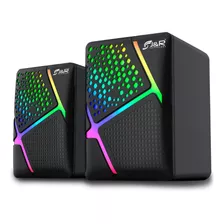 Parlante Gamer Jyr J5248 Para Computador Rgb 7 Colores