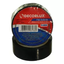 Fita Isolante 20m Cor Preta Decorlux