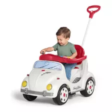 Carrinho De Passeio Ou Pedal Fusca Branco Calesita Edition