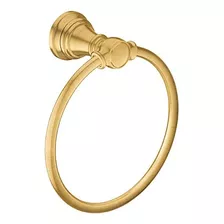 Moen Weymouth - Toallero De Baño En Oro Cepillado, Yb8486bg