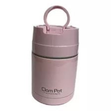 Termo Alimentos Vianda C/cuchara Acero Inox Doble Capa 800ml Color Rosa