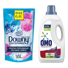  Amaciante Downy Concentrado 1,6 L Sabão Liquido Omo 3 Litro