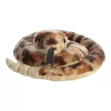 Peluche Aurora Mini Flopsie Serpiente De Cascabel 20cm Color Café