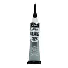 Pintura Para Vidrio Pebeo Vitrea 160. (20ml.) Peltre.